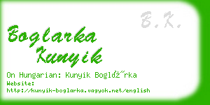 boglarka kunyik business card